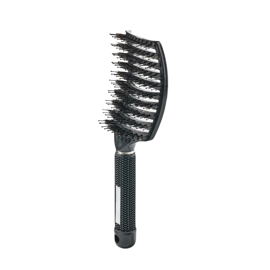 Curved Paddle Brush - Black